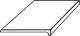 Balkonová tvarovka - okapnice RAKO Taurus Granit TCFJH065 Antracit 30x15 antracitově šedá mat
