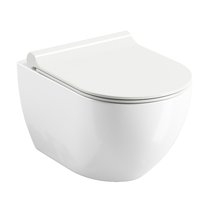 Závěsné WC WC Uni Chrome RimOff white