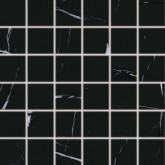 mozaika FLASH DDM06833 černá matná rektifikovaná 30x30/5x5