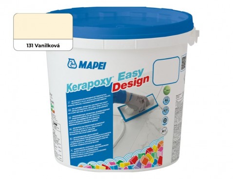 Dekorativní dvousložková spárovací malta s vysokou mechanickou a chemickou odolností Kerapoxy Easy Design 3kg 131 vanilková