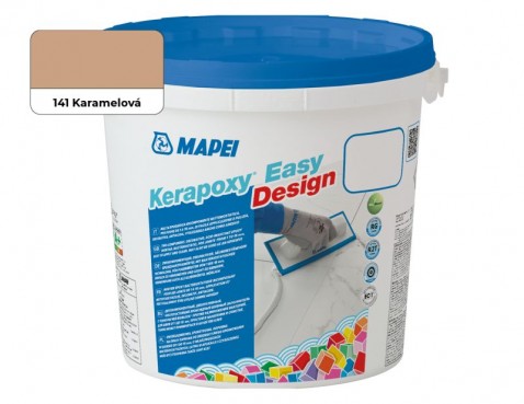 Dekorativní dvousložková spárovací malta s vysokou mechanickou a chemickou odolností Kerapoxy Easy Design 3kg 141 karamelová