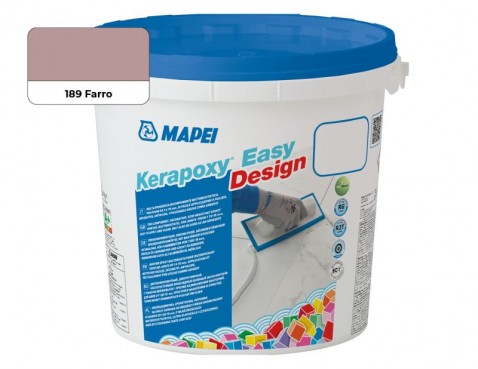 Dekorativní dvousložková spárovací malta s vysokou mechanickou a chemickou odolností Kerapoxy Easy Design 3kg 189 farro