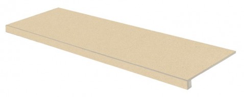 RAKO COMPILA schodová tvarovka DCFVF868 Sand 120x30 okrová v designu granitu