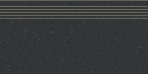 RAKO COMPILA schodovka DCPSR871 Coal 60x30 hnědočerná v designu granitu