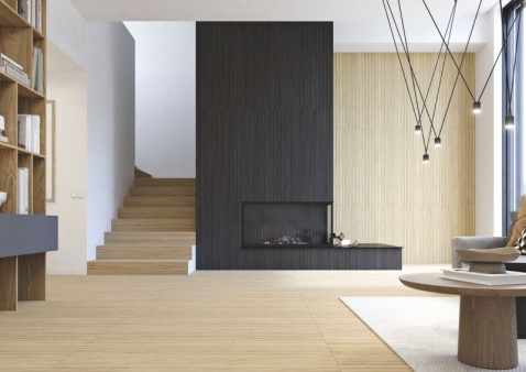 RAKO PLYWOOD v designu dřevěných lamel ve dvou formátech a čtyřech barevných odstínech