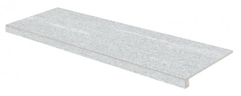 RAKO VALS schodová tvarovka DCFVF846 Fog 120x30 šedobílá v designu křemene