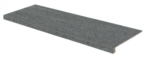 RAKO VALS schodová tvarovka DCFVF848 Pepper 120x30 tmavě šedá v designu křemene
