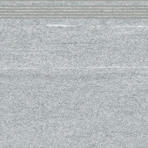 RAKO VALS schodovka DCP62847 Natural 60x60 šedá v designu křemene