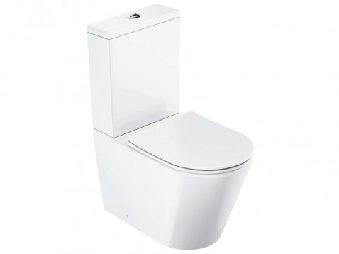WC combi ELEGANT bílé RimOff se sedátkem