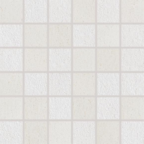 Dlaždice slinutá Unistone mozaika set 30x30 cm bílá matná