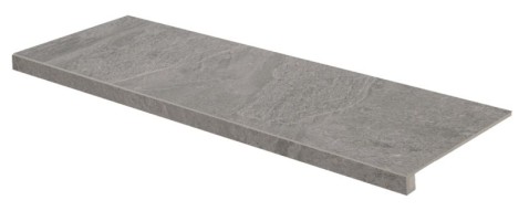 RAKO CORE schodová tvarovka DCFVD874 twilight 120x30 šedá v designu štípané břidlice