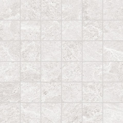 RAKO CORE mozaika DDM05876 day 5x5 slonová kost v designu štípané břidlice