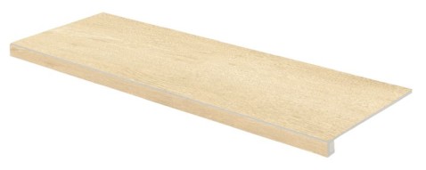 RAKO PLANK schodová tvarovka DCFVD894 mid 120x30 béžová v designu dřeva