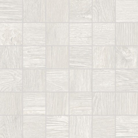 RAKO PLAŃK mozaika DDM05893 feather 5x5 světle šedá v designu dřeva