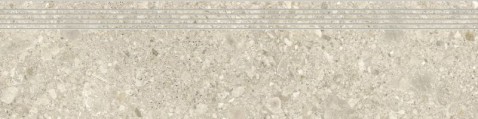 RAKO RAVE schodovka DCPVD901 Malt120x30 béžová v designu kamene s přírodními oblázky