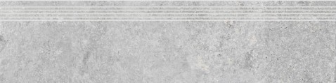 RAKO SHADE schodovka DCPVD888 Gravel 120x30 světle šedá v designu přírodního kamene