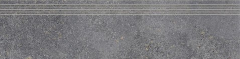 RAKO SHADE schodovka DCPVD889 Slag 120x30 tmavě šedá v designu přírodního kamene