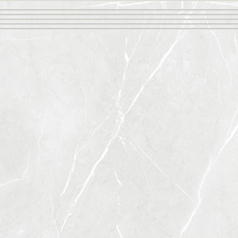 RAKO TOUCH schodovka DCP62902 Frost 60x60 světle šedá v designu mramoru