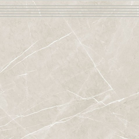 RAKO TOUCH schodovka DCP62904 Silk 60x60 šedá v designu mramoru