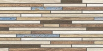 BOARD - mozaika set 30x60cm vícebarevná hnědomodrá