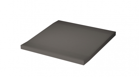 Bezbariérová tvarovka průběžná RAKO Taurus COLOR TTP11007 Dark Grey 10x10 tmavě šedá mat