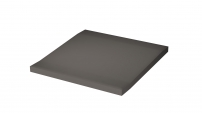 Bezbariérová tvarovka průběžná RAKO Taurus COLOR TTP11007 Dark Grey 10x10 tmavě šedá mat