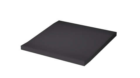 Bezbariérová tvarovka průběžná RAKO Taurus COLOR TTP11019 Black 10x10 slonová kost mat