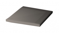 Bezbariérová tvarovka rohová RAKO Taurus COLOR TTR11007 Dark Grey 10x10 tmavě šedá mat