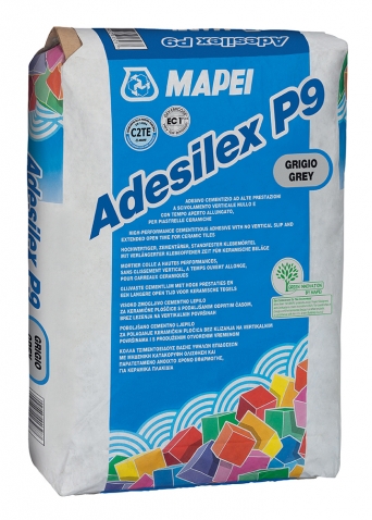 Cementové lepidlo Adesilex P9 pro lepení obkladů a dlažeb v interiéru a exteriéru
