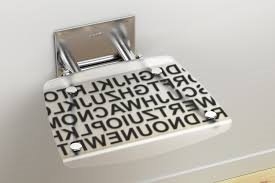 Sprchové sedátko OVO B II design Text 36 x 36 cm