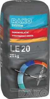 Samonivelační vyrovnávací hmota LE20 25kg pro vrstvy 3-10 mm.