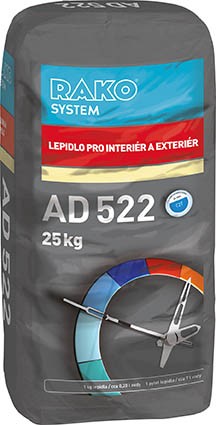 Flexibilní lepidlo AD522 25kg pro lepení obkladů a dlažeb v interiéru i exteriéru