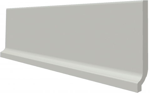 Sokl s požlábkem RAKO Taurus COLOR TSPJB003 Light Grey 30x8 světle šedý mat