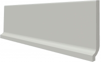 Sokl s požlábkem RAKO Taurus COLOR TSPJB003 Light Grey 30x8 světle šedý mat
