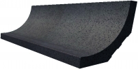 Sokl - žlábek RAKO Taurus Granit TSZEF069 Rio Negro 20x7 černý