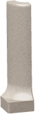 Sokl s požlábkem - vnější roh  RAKO Taurus Granit TSERH068 Cuba 2,3x8 hnědošedý mat