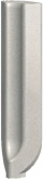 Sokl s požlábkem - vnitřní roh  RAKO Taurus Granit TSIRH078 Sierra 2,3x8 světle šedý mat