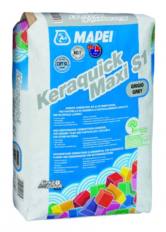 Cementové rychletvrdnoucí lepidlo Keraquick Maxi S1 25kg (C2FT S1)