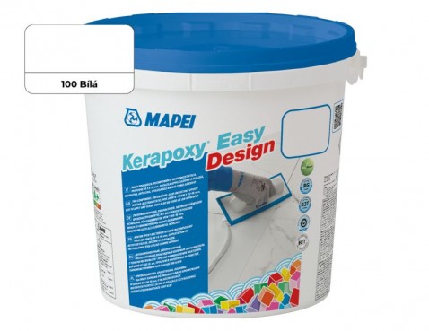 Dekorativní dvousložková spárovací malta s vysokou mechanickou a chemickou odolností Kerapoxy Easy Design 3kg 100 bílá