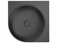 umyvadlo Yard 450 C keramické bez otvoru black mat
