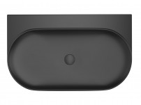 umyvadlo Yard 800 keramické bez otvoru black mat